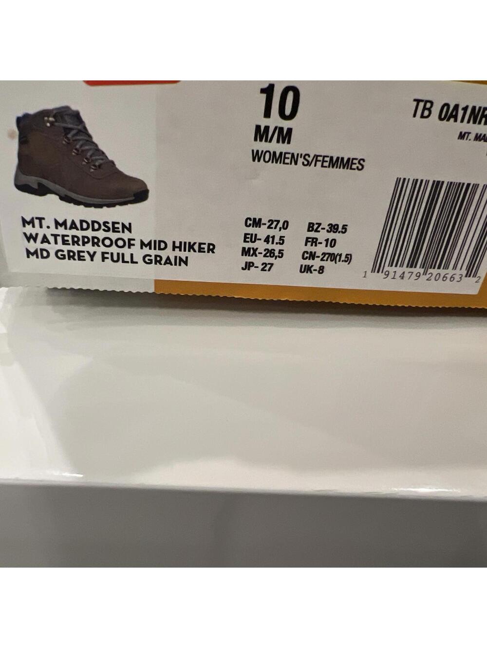 TIMBERLAND Mt Maddsen Mid Waterproof Leather Hiker Boots Shoes US 10 - Picture 10 of 11